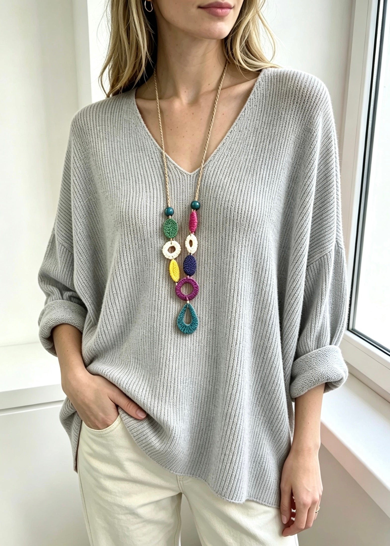 Artikel-Nr: 26161 Pulli Basic mit Kette