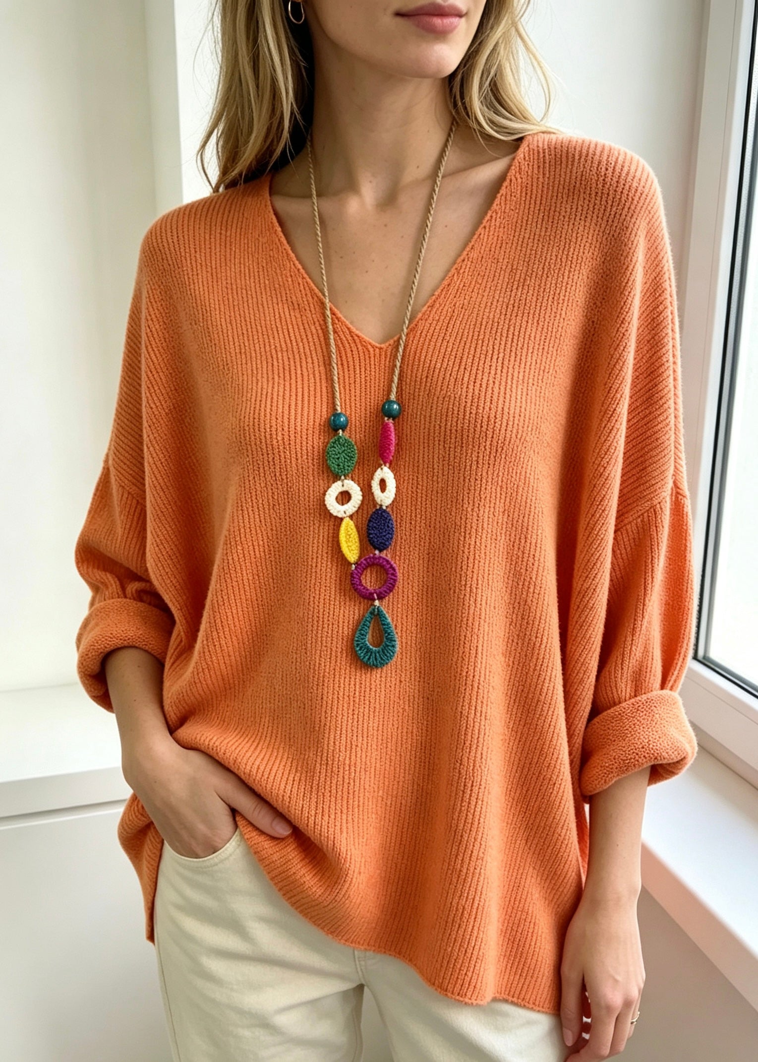 Artikel-Nr: 26161 Pulli Basic mit Kette