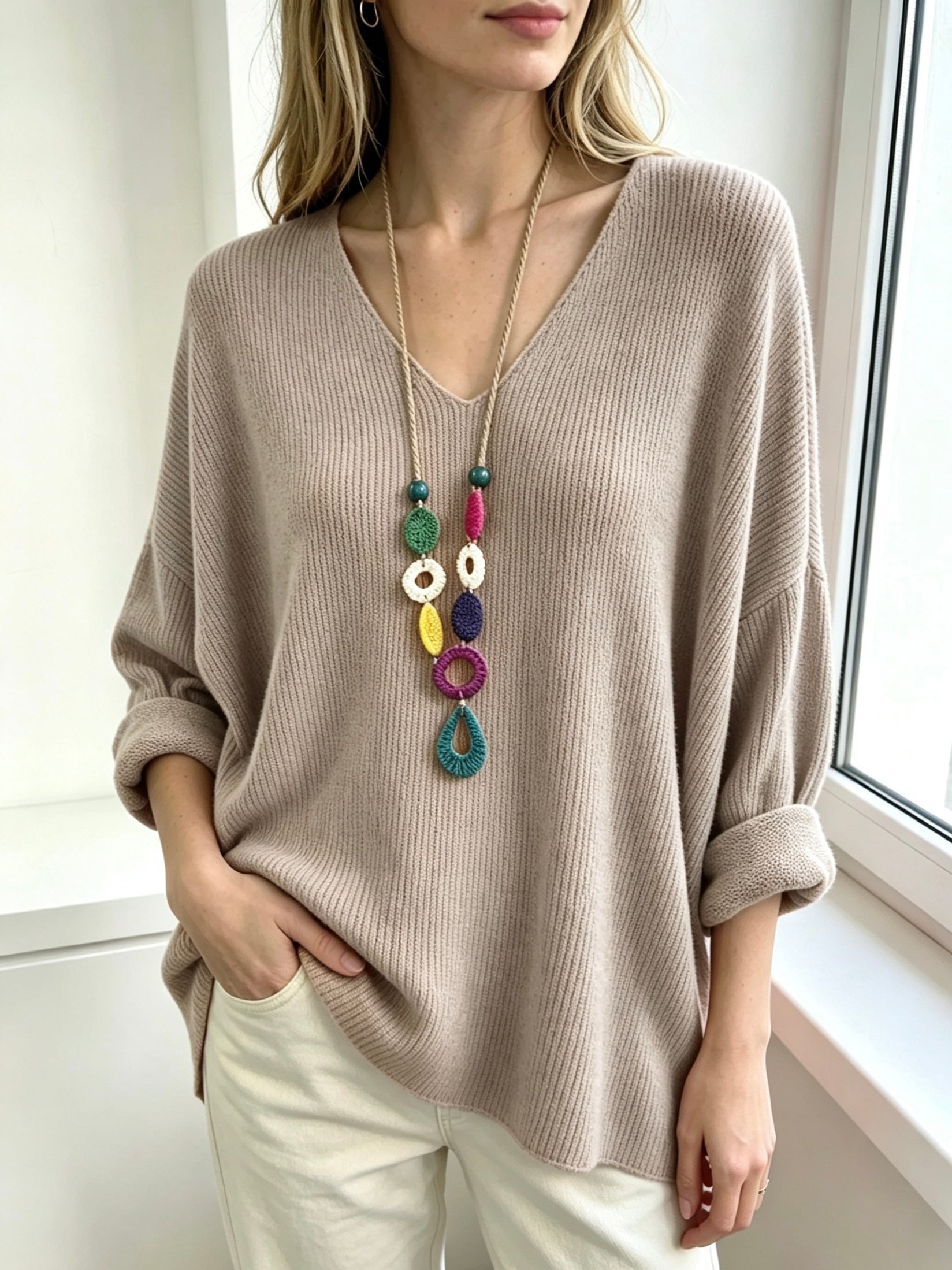 Artikel-Nr: 26161 Pulli Basic mit Kette