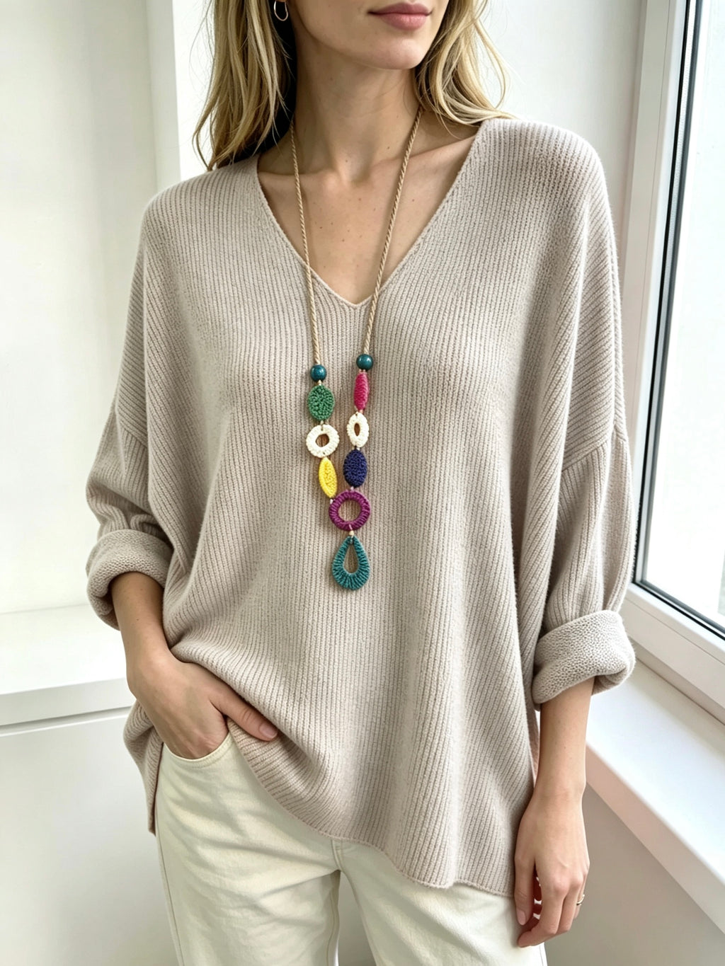 Artikel-Nr: 26161 Pulli Basic mit Kette