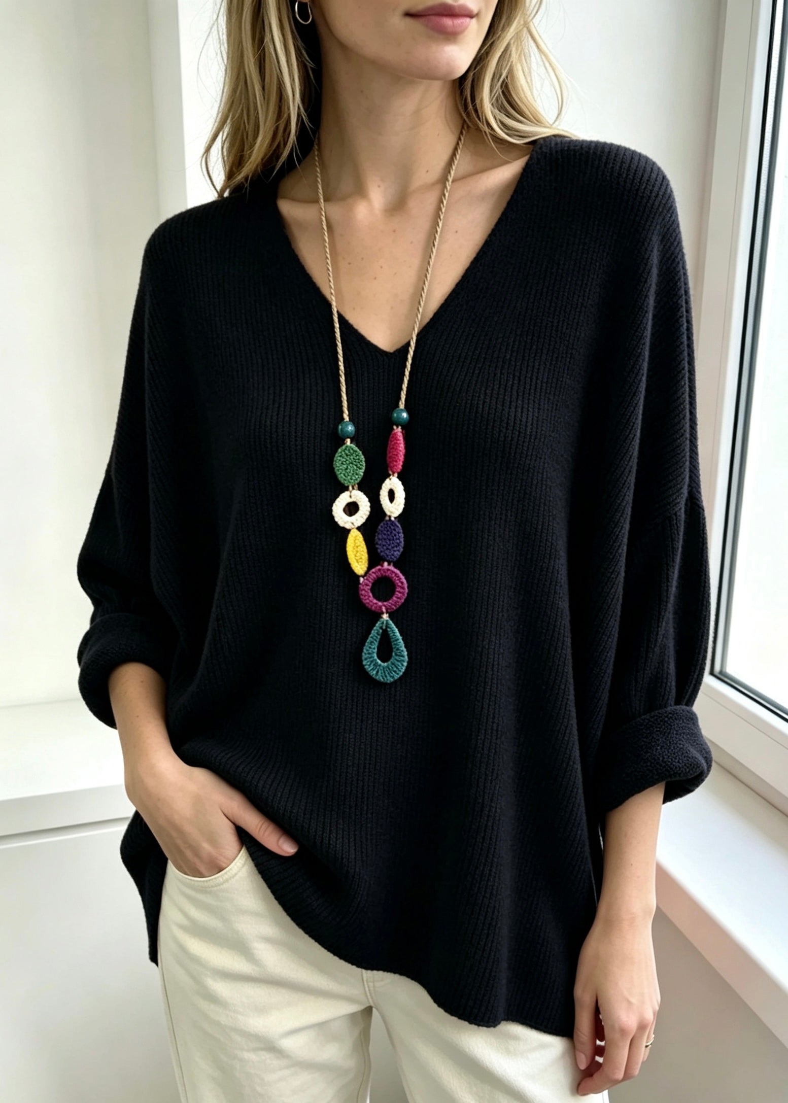 Artikel-Nr: 26161 Pulli Basic mit Kette