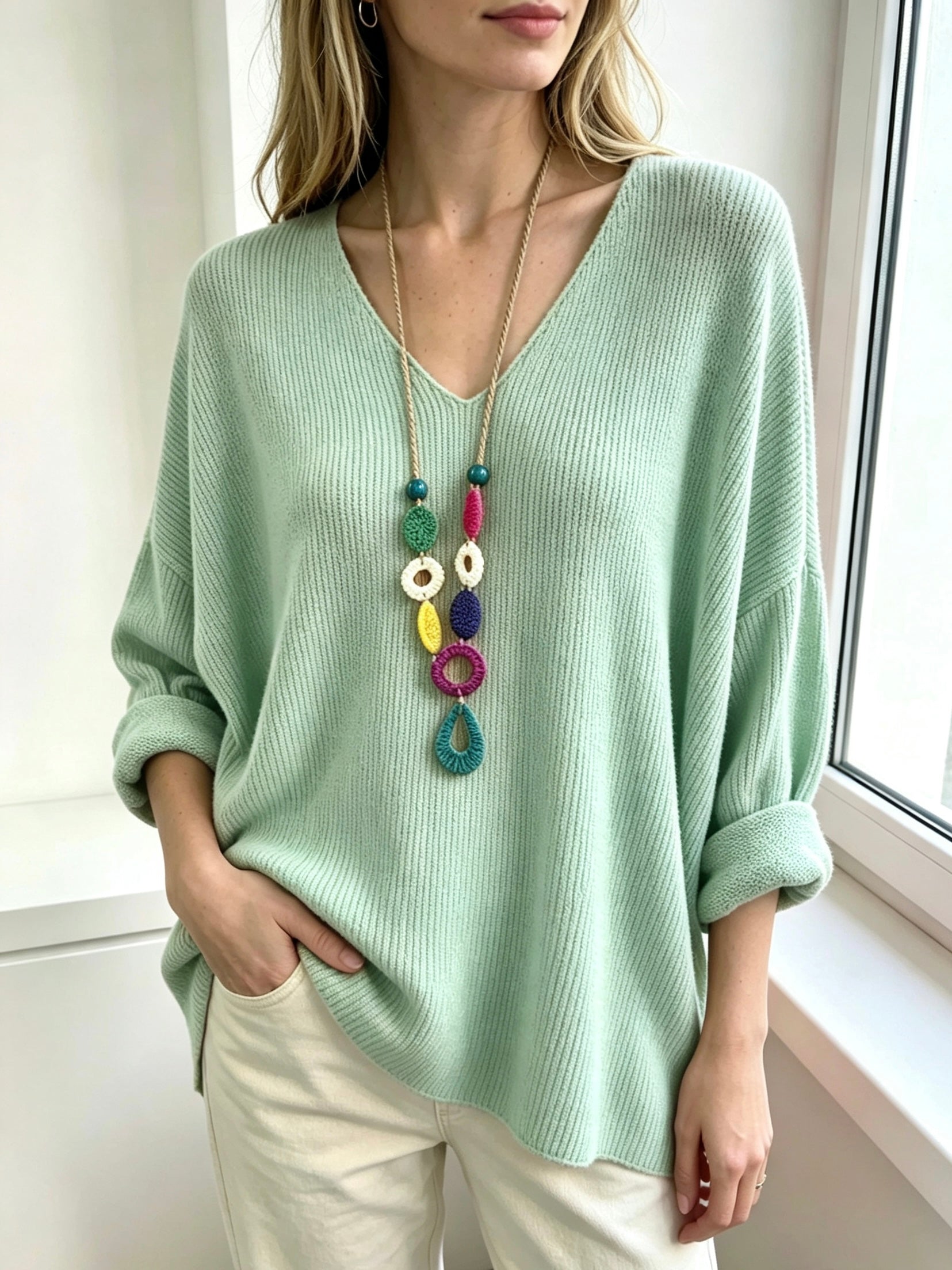 Artikel-Nr: 26161 Pulli Basic mit Kette