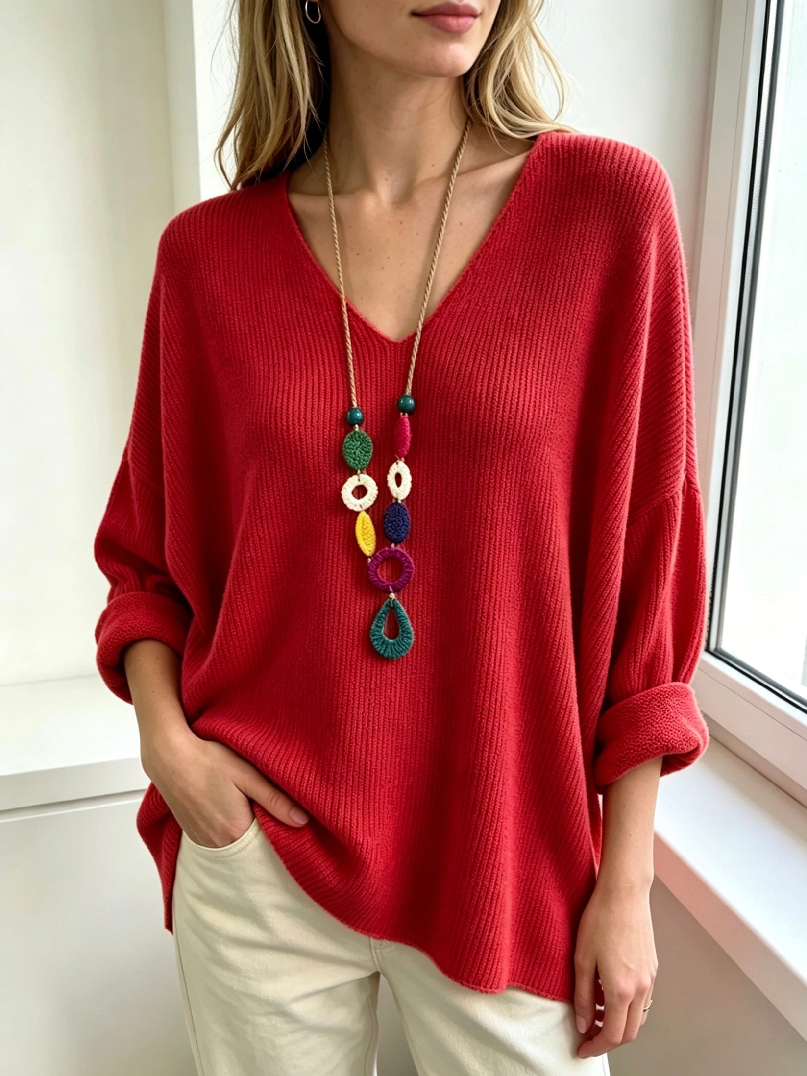 Artikel-Nr: 26161 Pulli Basic mit Kette