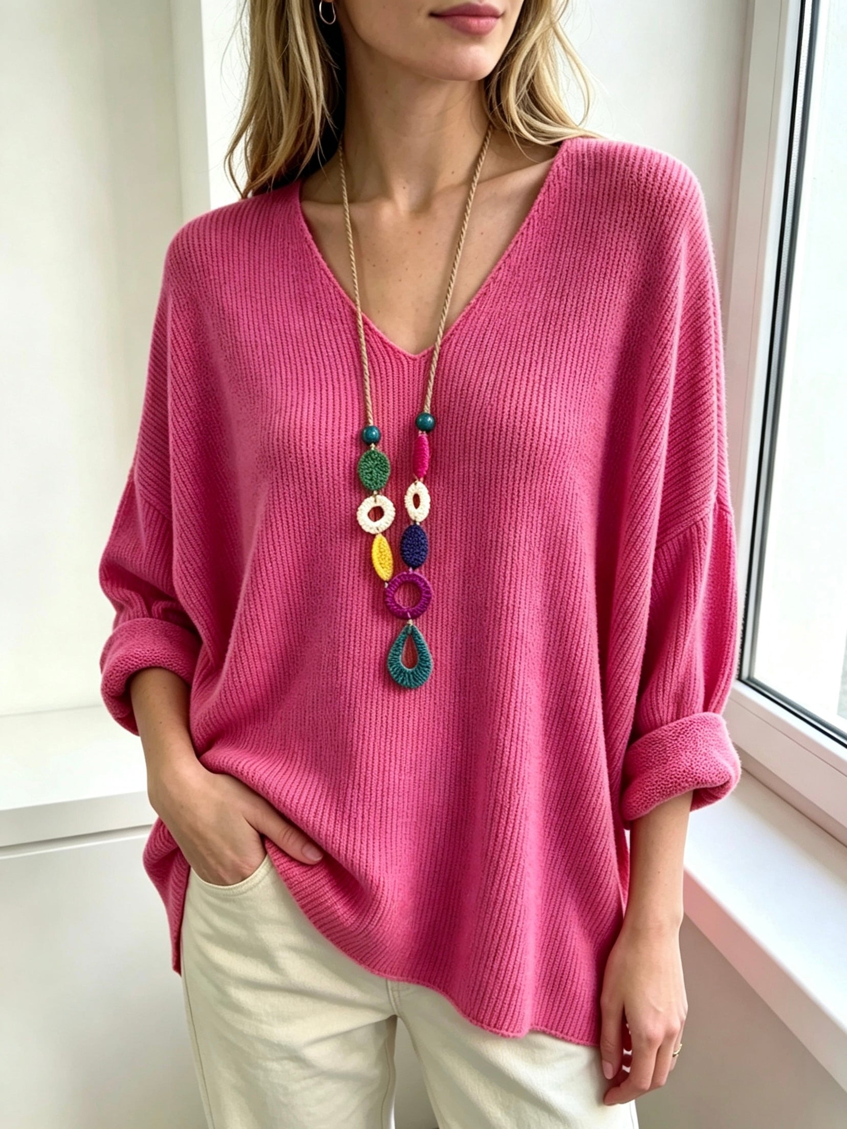 Artikel-Nr: 26161 Pulli Basic mit Kette