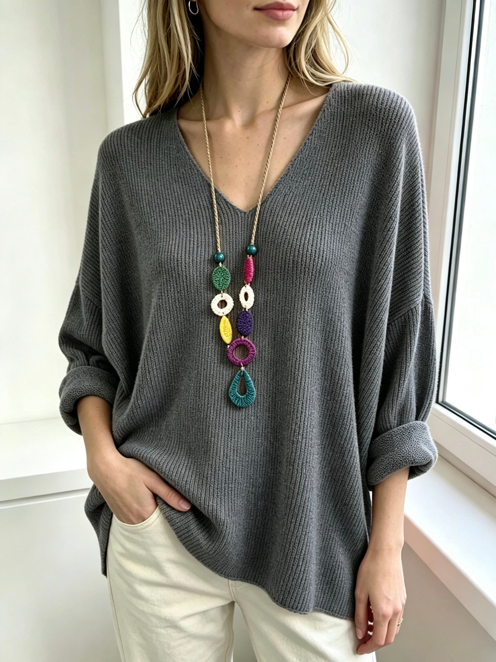 Artikel-Nr: 26161 Pulli Basic mit Kette