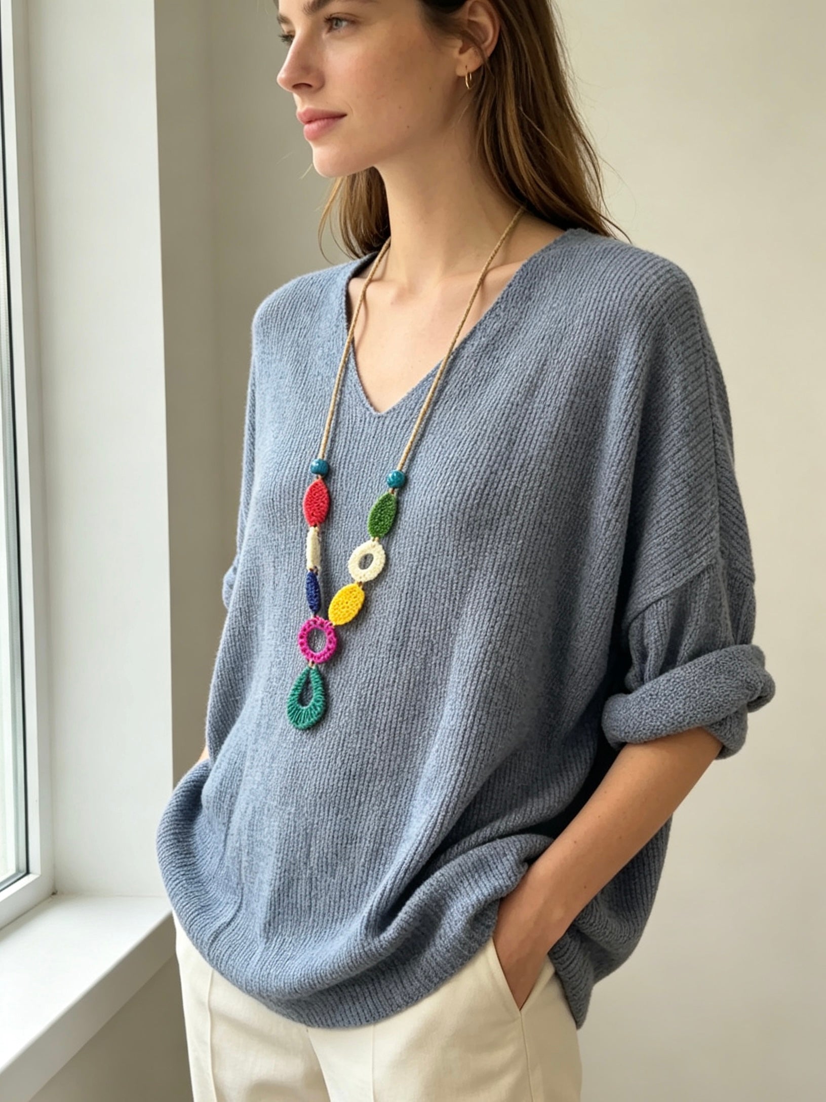 Artikel-Nr: 26161 Pulli Basic mit Kette