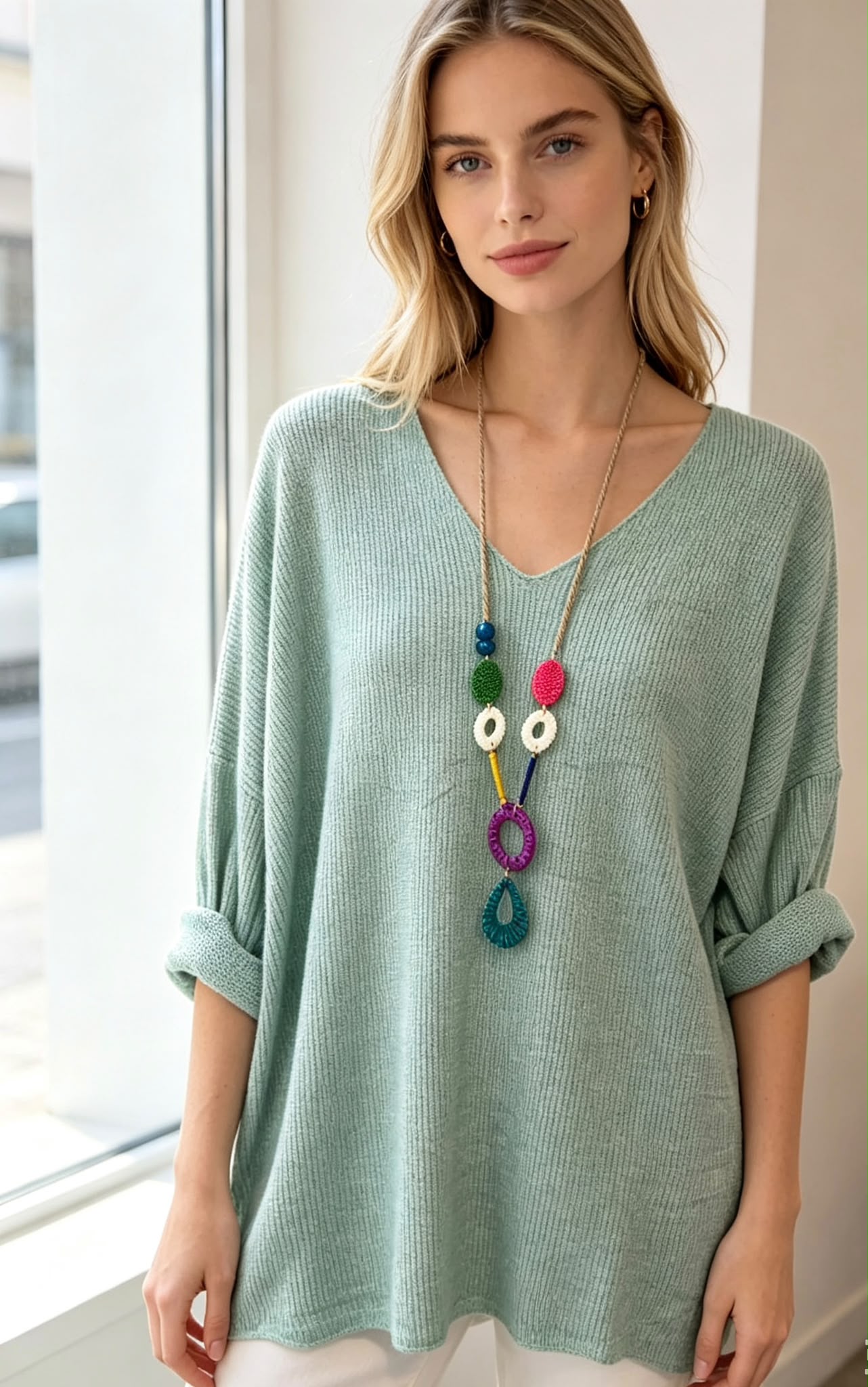 Artikel-Nr: 26161 Pulli Basic mit Kette